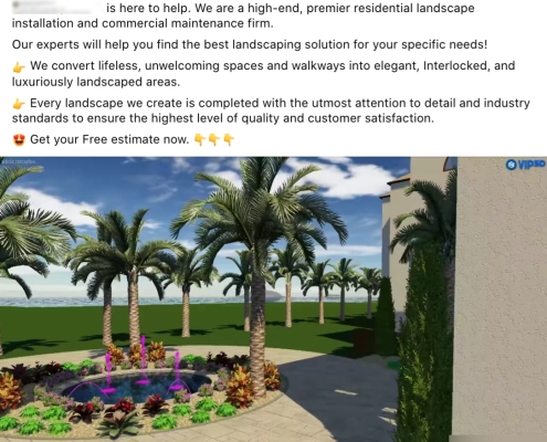 Landscaper Facebook Ad